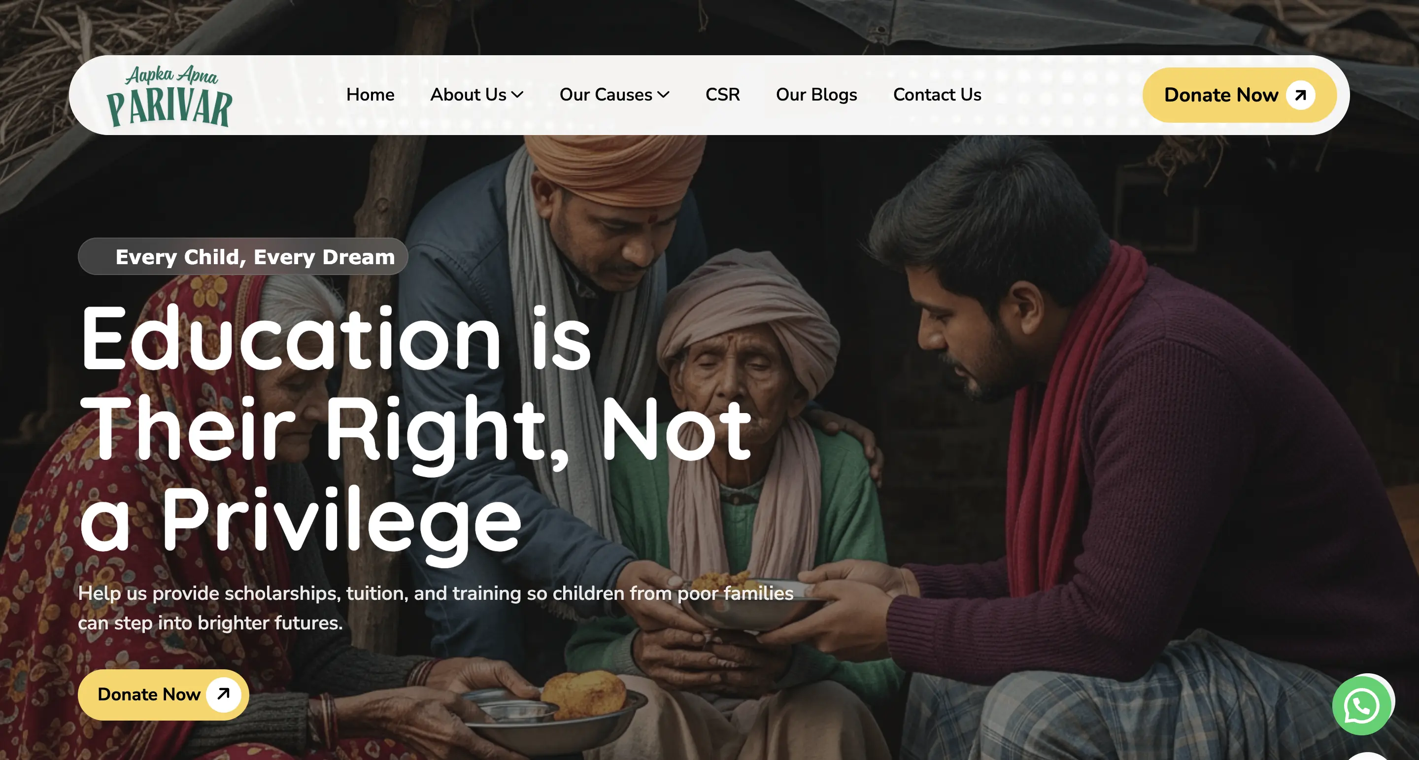 NGO performance marketing campaign